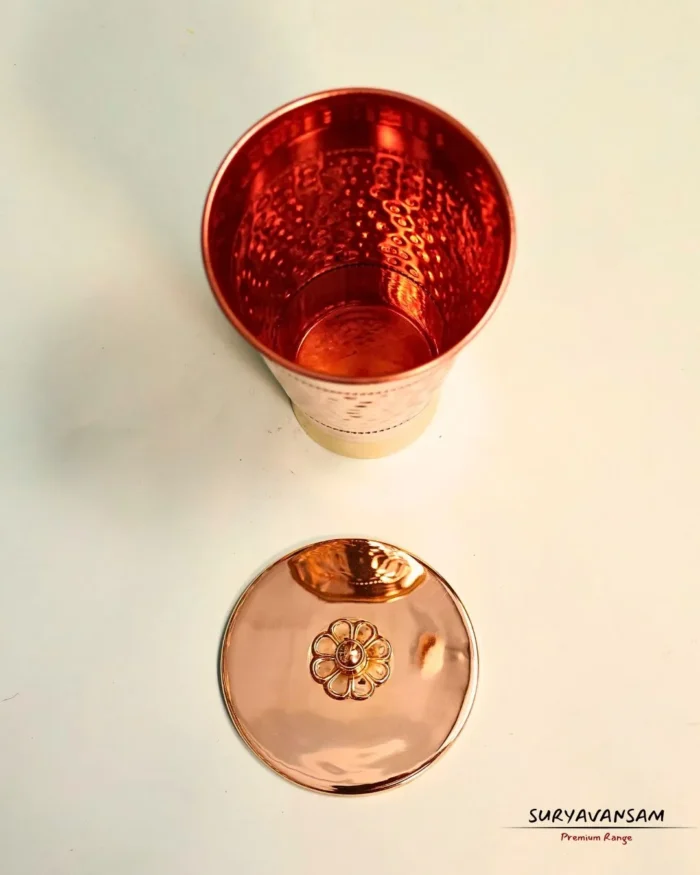 copper glass set copper glass copper tumbler gift set copper cup gift set royal glass set glass gift set gift for wife copper cup with lid copper cup gift set copper tumbler water glass set of 2 gift for family gift for any time gifting set